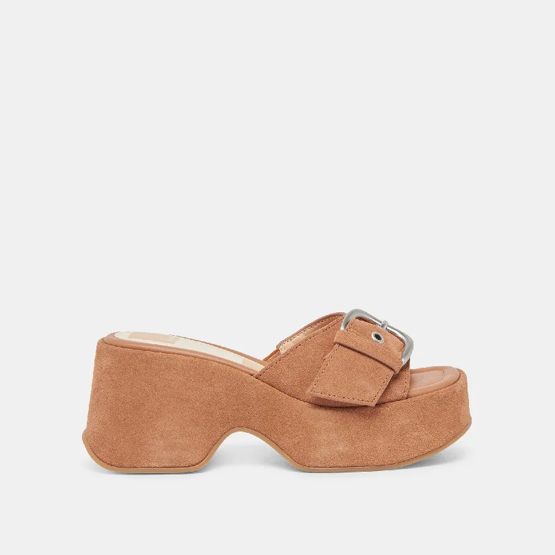 Exotic and bold women's shoe designsGISEL HEELS SADDLE SUEDE