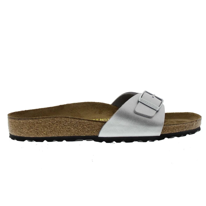 Chic and sophisticated women's footwear for workBirkenstock Madrid Patent Shiny Birko-Flor Women's Flat Sandals