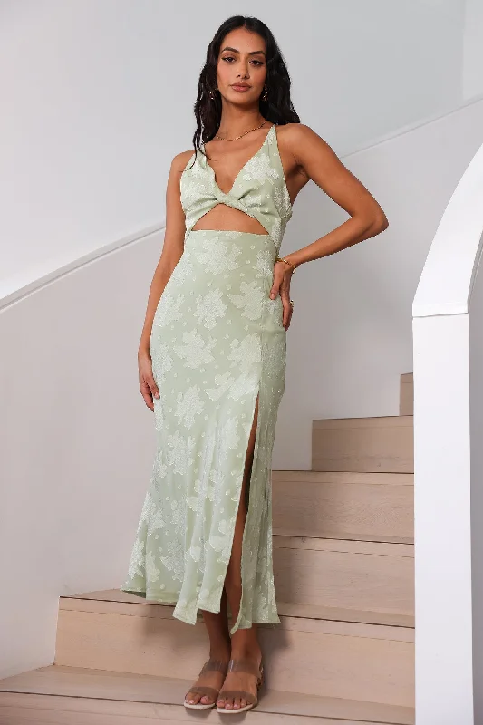 Expectations Maxi Dress Green