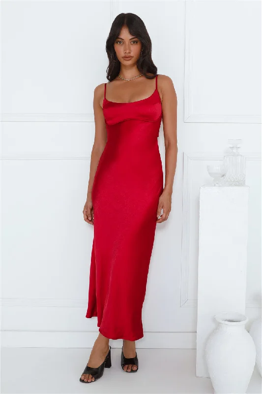 Feels Like Luxe Maxi Dress Wine