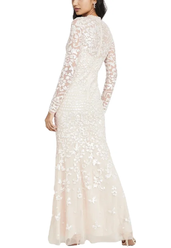 Nude Tempest Tonal Sequins Gown