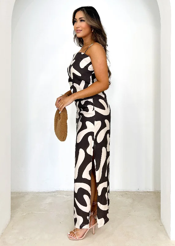 Charla Cupro Maxi Dress - Bowie