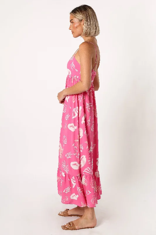 Shea Maxi Dress - Pink Shell