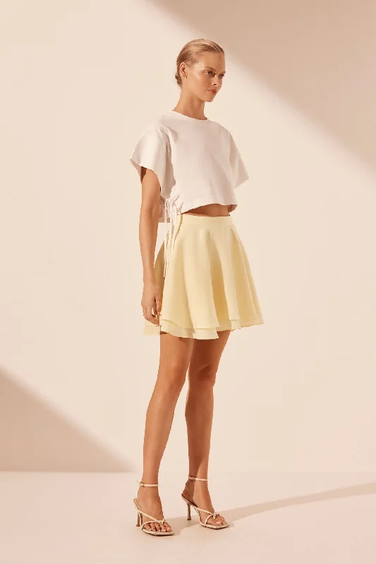 LIMON CIRCULAR MINI SKIRT