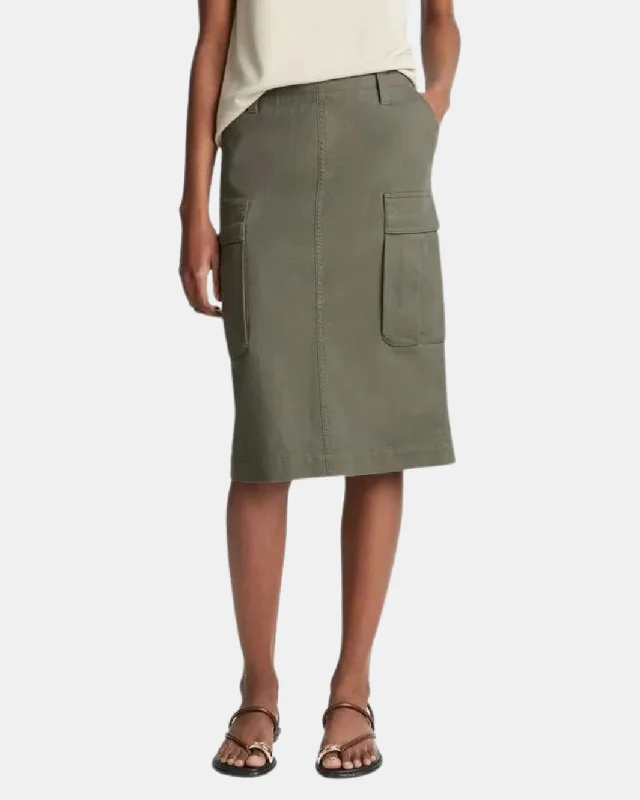 UTILITY CARGO SKIRT IN NIGHT PINE