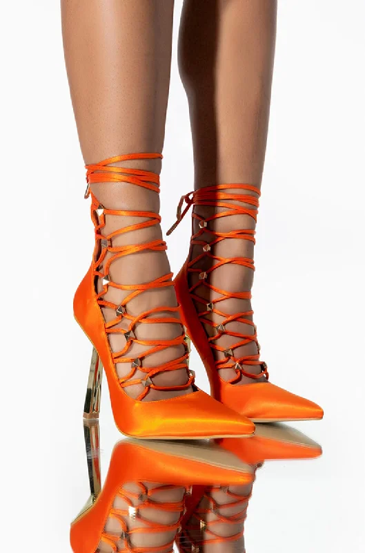 Stylish and comfortable women's shoes for long days at workAZALEA WANG TURN IT DOWN STILETTO PUMP IN ORANGE Stylish and comfortable women's shoes for long days at workAZALEA WANG TURN IT DOWN STILETTO PUMP IN ORANGE