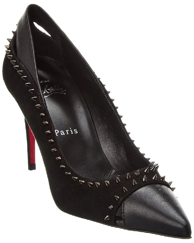 Stylish and affordable women's shoesChristian Louboutin Duvette Spikes 85 Leather & Suede Pump Stylish and affordable women's shoesChristian Louboutin Duvette Spikes 85 Leather & Suede Pump