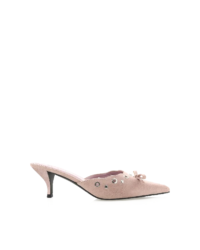 Elegant and sophisticated women's shoes for dinner datesELIO - DUSTY ROSE SUEDE