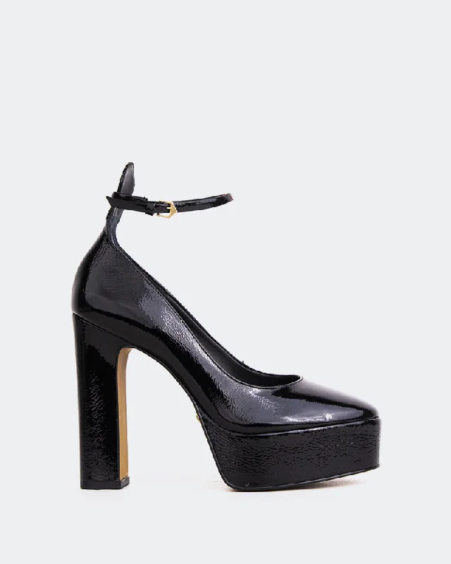 Chic and stylish women's shoes for graduation ceremoniesHabibi Black Naplack