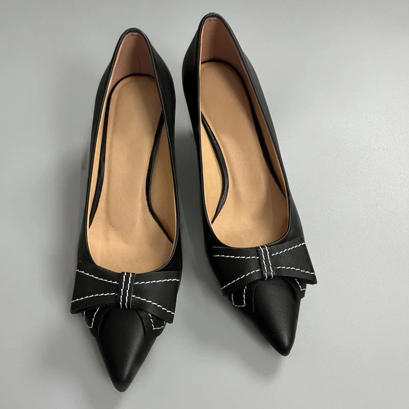 Black with Bow