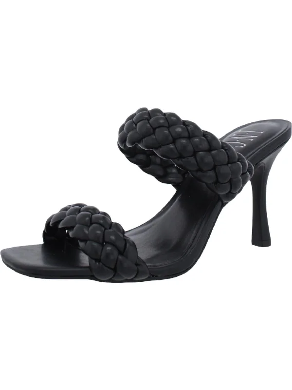 Stylish and comfortable women's shoes for long flightsLyra Womens Slip-On Square Toe Heels
