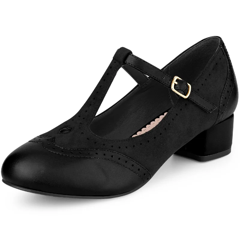 Chic and stylish women's shoes for garden partiesWomen's Mary Janes T-Strap Ankle Strap Block Heels Pumps Chic and stylish women's shoes for garden partiesWomen's Mary Janes T-Strap Ankle Strap Block Heels Pumps