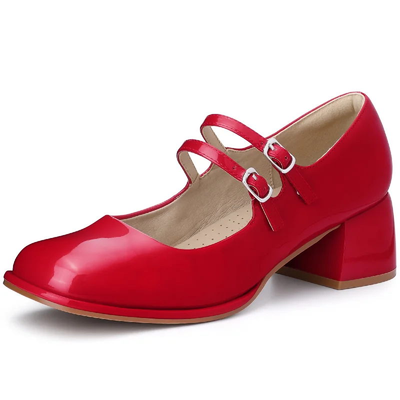 Elegant and sophisticated women's shoes for red carpet eventsWomen's Square Toe Ankle Strap Block Heels Mary Jane Pumps Elegant and sophisticated women's shoes for red carpet eventsWomen's Square Toe Ankle Strap Block Heels Mary Jane Pumps