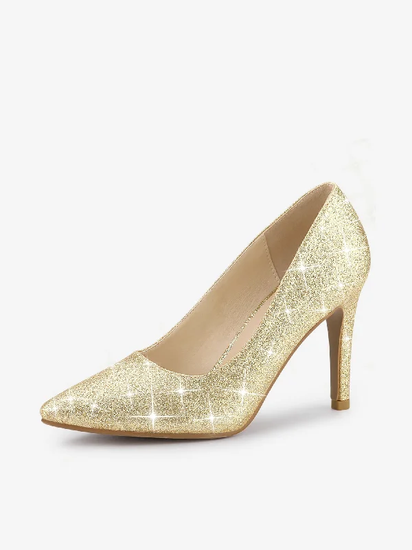 Comfy casual women's shoes for everyday wearParty Glitter Stiletto High Heel Pumps