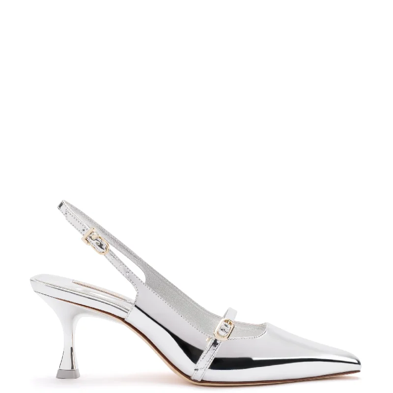 Flattering and stylish women's shoes for petite feetInes Pump In Silver Specchio