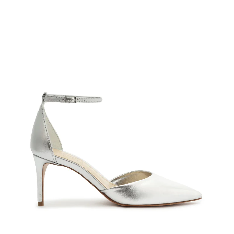Comfy and cozy women's shoes for loungingTamara Casual Metallic Leather Pump