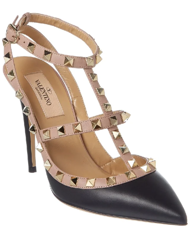 Chic and trendy women's shoe fashionsValentino Rockstud Caged 100 Leather Pump