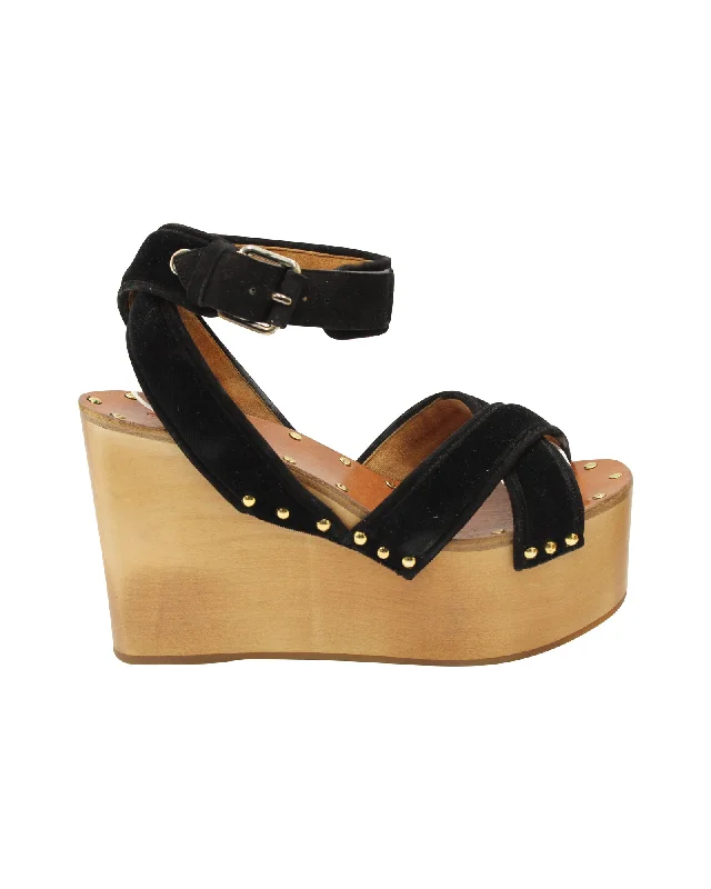 Stylish and practical women's shoes for rainy daysCeline Phoebe Platform Wedge Sandals in Brown Wood Stylish and practical women's shoes for rainy daysCeline Phoebe Platform Wedge Sandals in Brown Wood