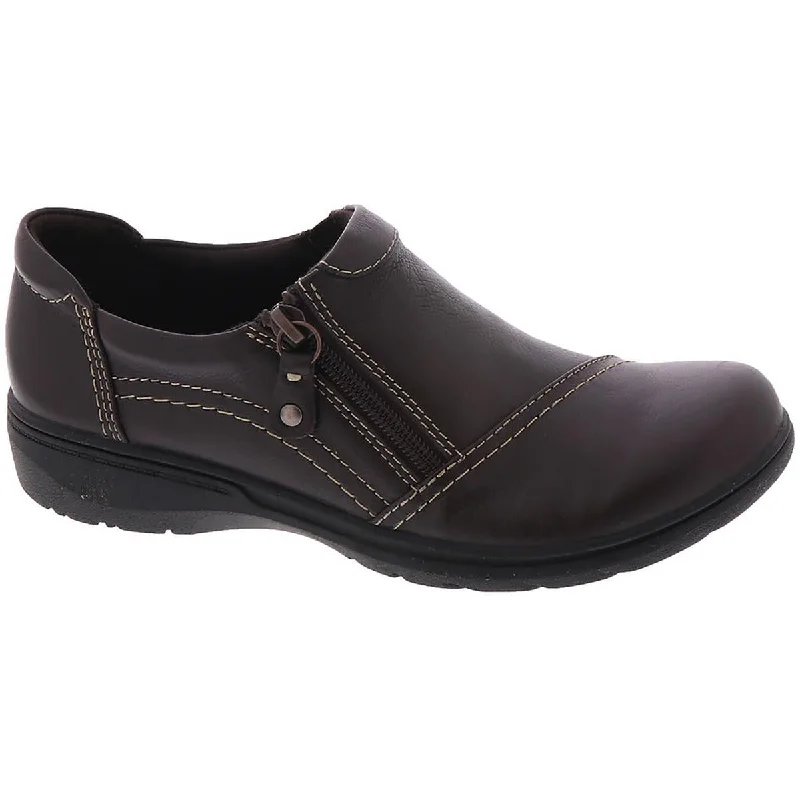 Elegant and sophisticated women's shoes for any formal eventClarks Womens Carleigh Ray Leather Zipper Loafers