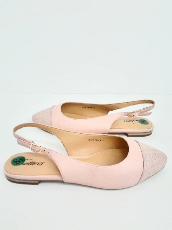 Stylish and supportive women's shoes for plantar fasciitisTrotters Women's Pink Flats Size 8.5 W