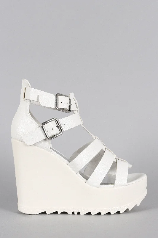Chic and stylish women's shoes for fashion-conscious womenWild Diva Lounge Caged Lug Sole Wedge Chic and stylish women's shoes for fashion-conscious womenWild Diva Lounge Caged Lug Sole Wedge