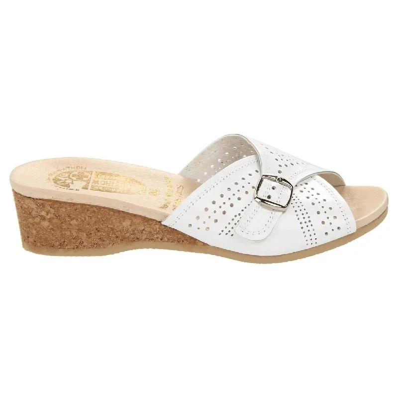Classy and elegant women's shoes for formal eventsWorishofer Women's 251 Slide White Leather Classy and elegant women's shoes for formal eventsWorishofer Women's 251 Slide White Leather