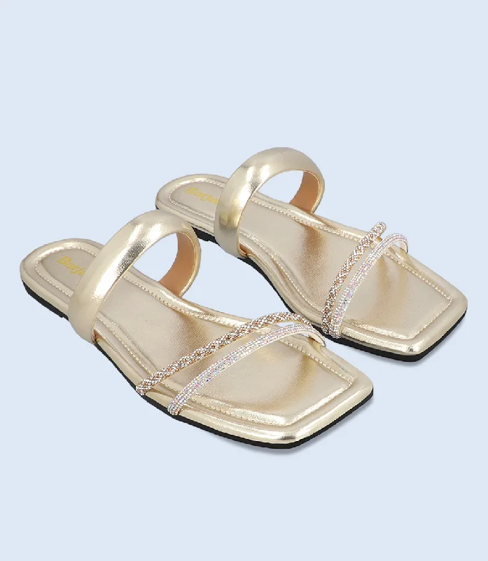 Stylish and elegant women's shoes for weddingsBW10004-GOLDEN-Women Slipper