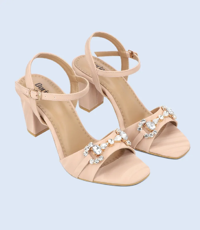 Chic and versatile women's footwearBW9347-TEA PINK-Women Sandal Heel