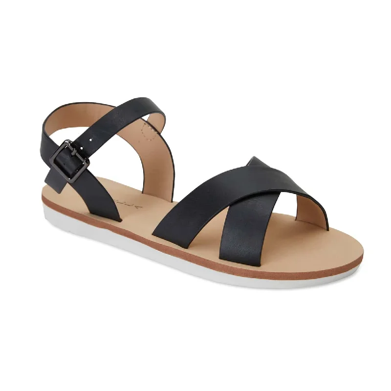 Chic and trendy women's shoes for the officeDiane Sandal in Black Smooth