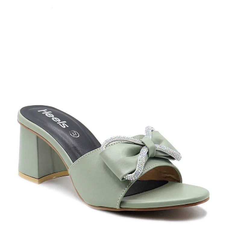 Effortlessly stylish women's shoe choicesMint Green Formal Slipper L00400008