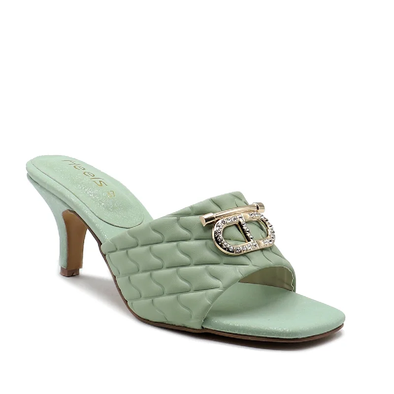 Exotic and bold women's shoe designsMint Green Formal Slipper L00400012