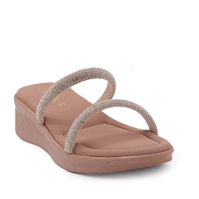 Comfy and cozy women's shoes for loungingPeach Casual Slipper 074137